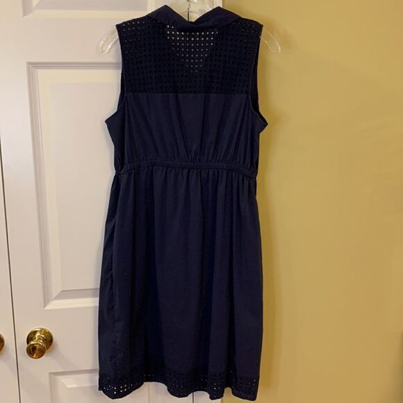 Motherhood size medium navy sleeveless maternity dress - Picture 2 of 8